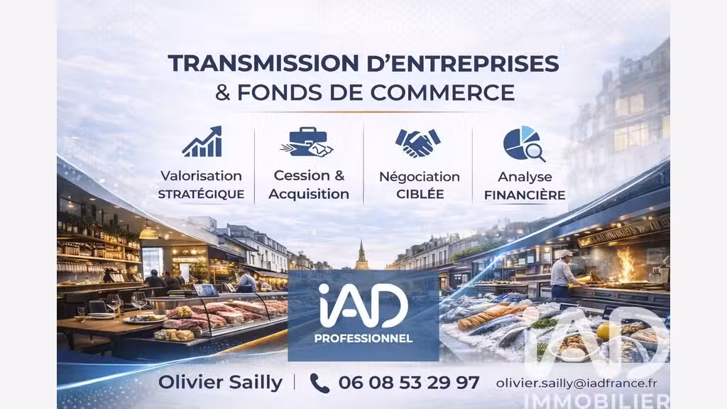 Vente murs et FDC crêperie de 135m² à Pont-Audemer