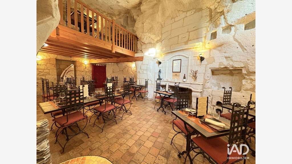 Vente restaurant village troglodyte de Turquant