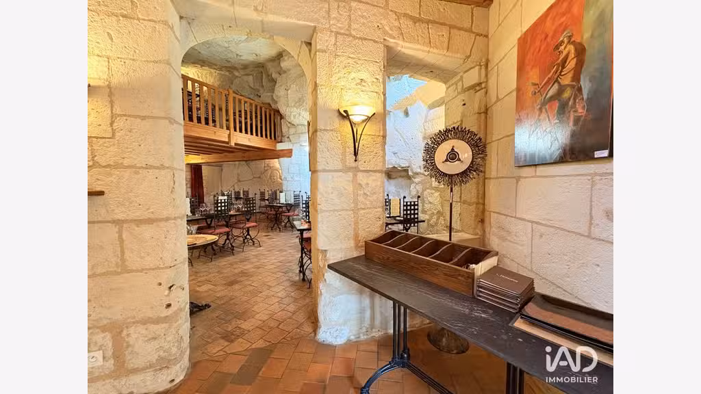 Vente restaurant village troglodyte de Turquant