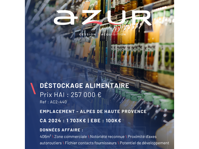 Vente Alimentation à Entrepierres