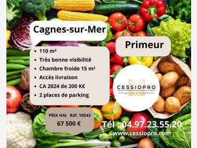 Vente primeur axe très important Cagnes sur Mer