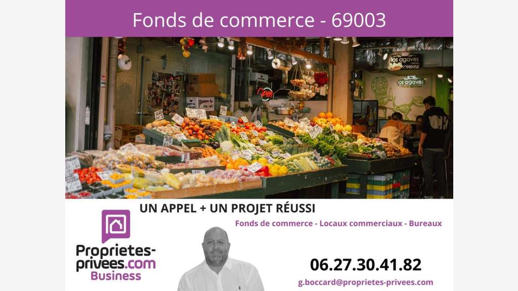 Vente FDC primeur alimentation à Lyon 69003