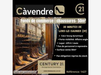 Cède FDC chaussures et accessoires Lons le Saunier