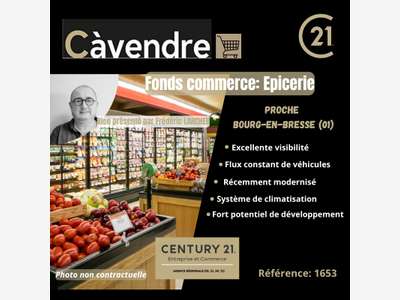 Vente FDC épicerie proche de Bourg En Bresse