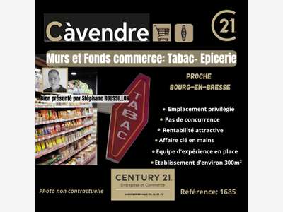 Vente FDC Tabac Epicerie proche Bourg en Bresse