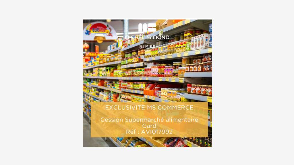Vente supermarché alimentaire asiatique dans Gard