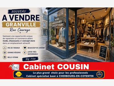Vente concept store à Granville, rue Couraye
