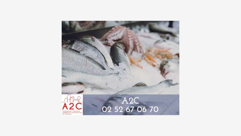 AV banc de poissonnerie sur marchés aux Sables