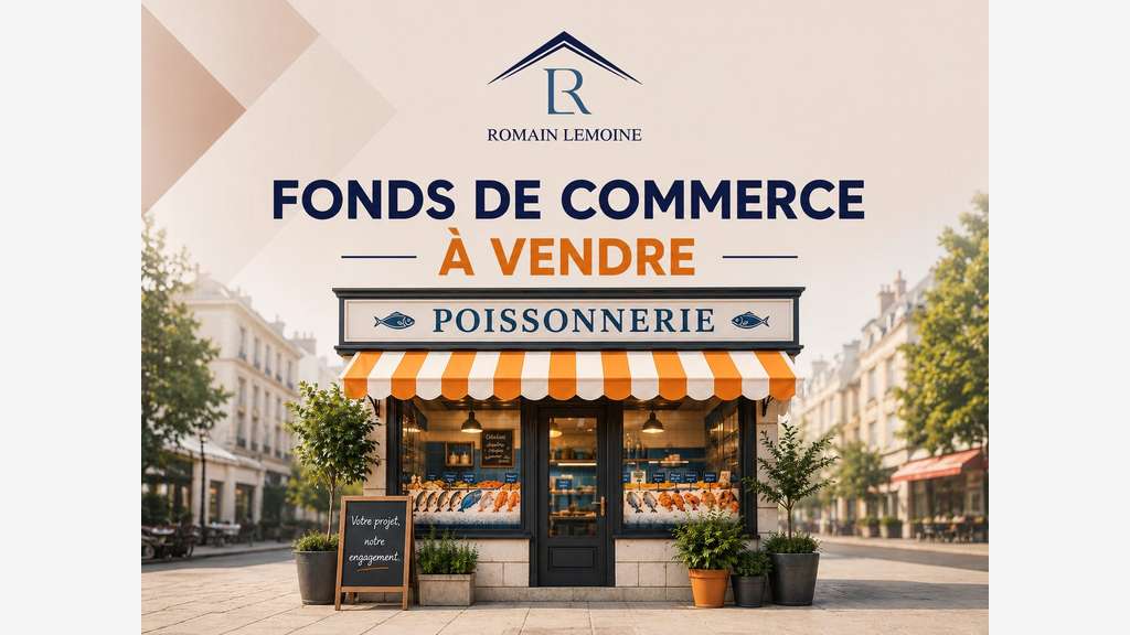 AV FDC poissonnerie en ville moyenne dept Loiret