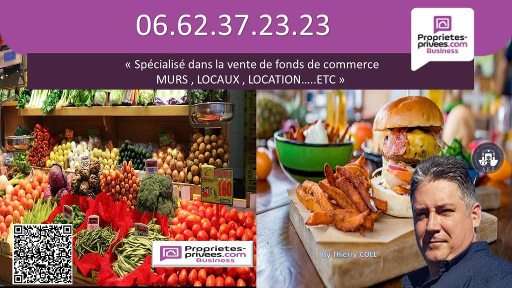 Vente FDC épicerie primeur de 100m² à Lyon 69003