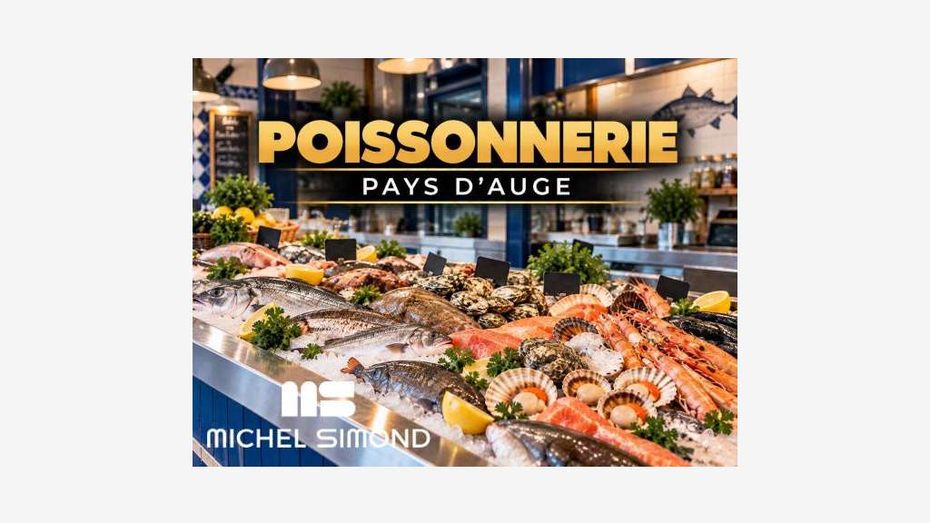 Vente poissonnerie traditionnelle dans l'Orne