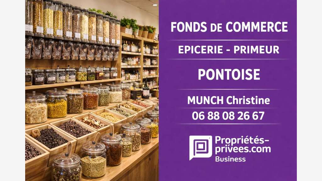Vente épicerie primeur au centre de Pontoise