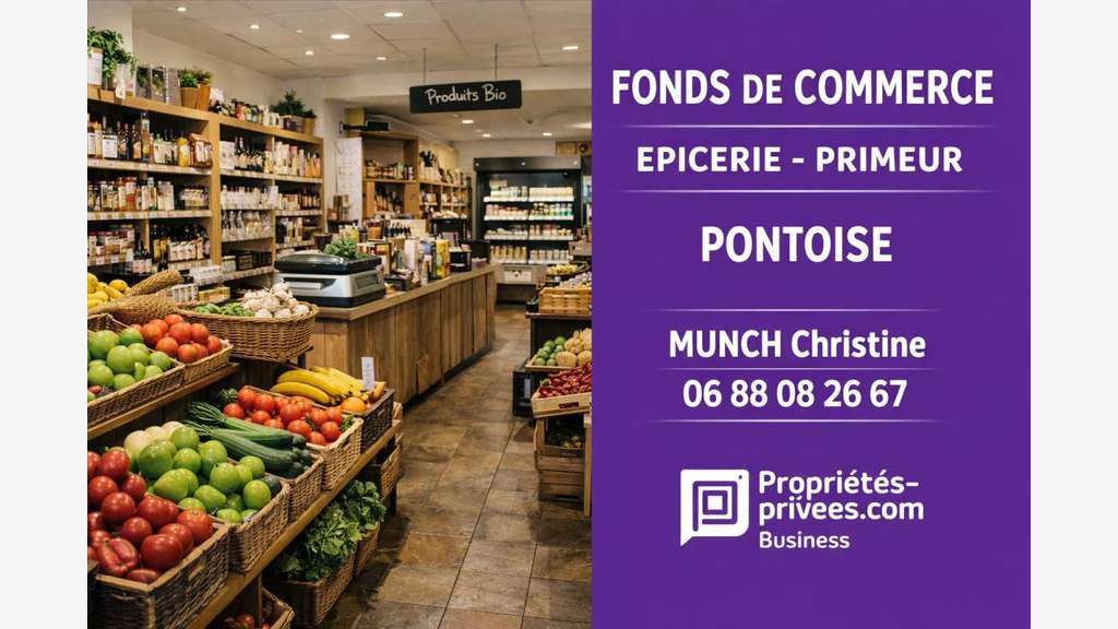 Vente épicerie primeur au centre de Pontoise