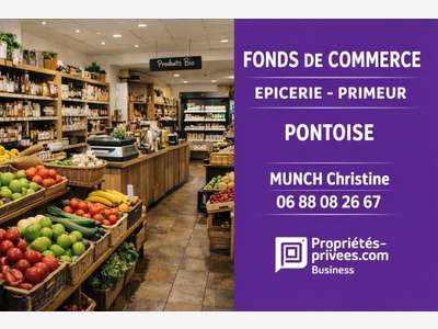 Vente épicerie primeur au centre de Pontoise