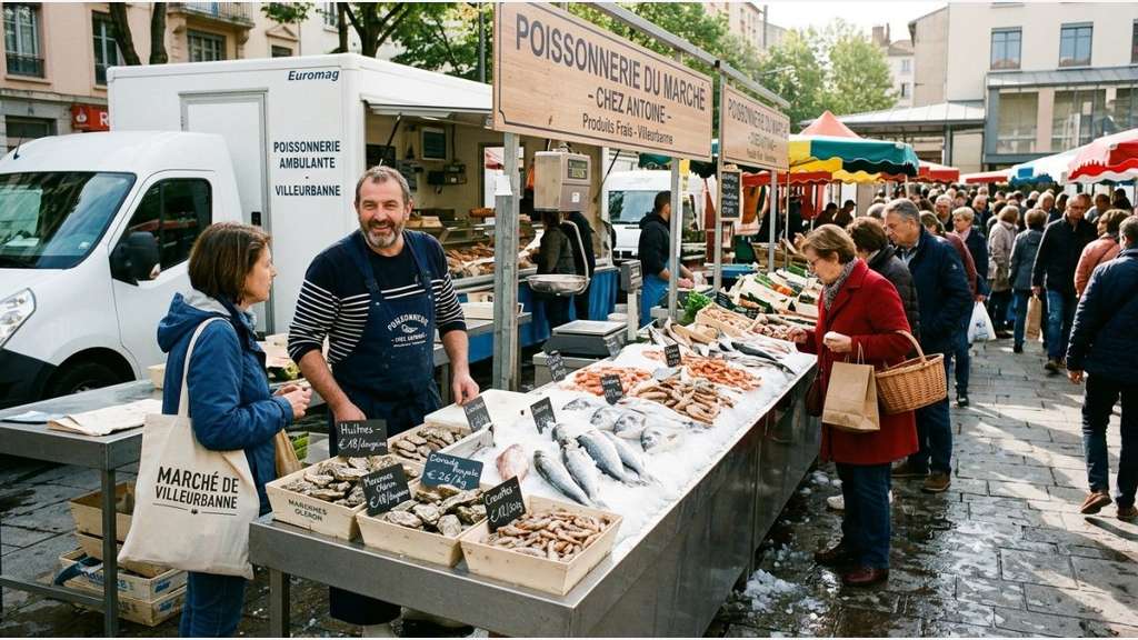 AV FDC poissonnerie sur les marchés Villeurbanne