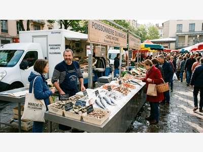 AV FDC poissonnerie sur les marchés Villeurbanne