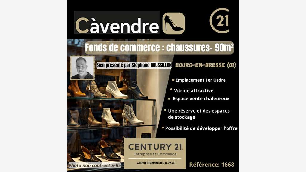 Vente FDC chaussures à Bourg en Bresse centre