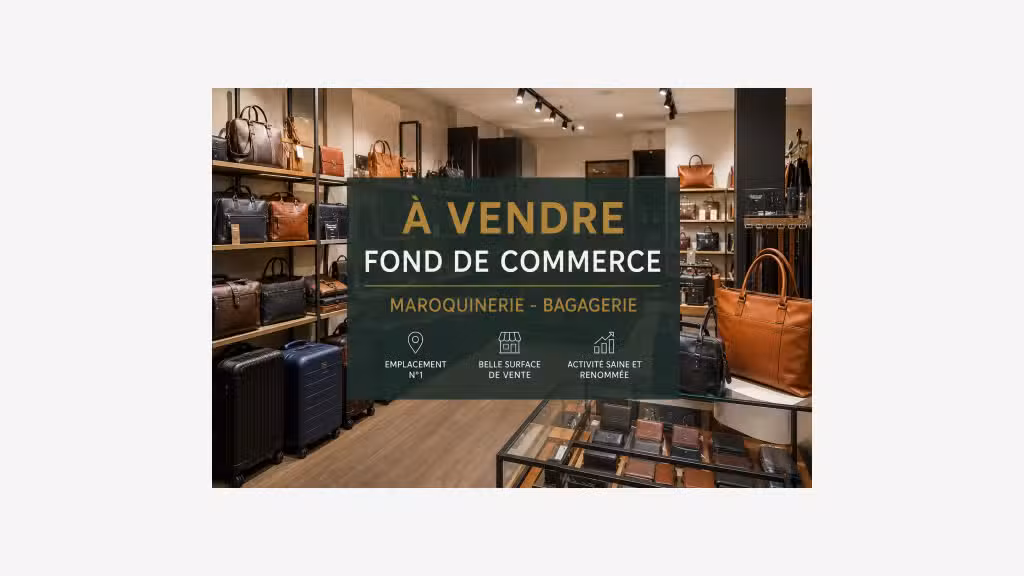 Vente boutique de bagagerie/maroquinerie Manche