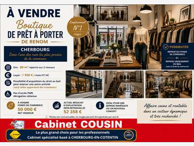 Vente boutique de prêt à porter de renom Cherbourg