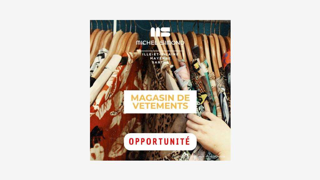 Vente magasin indépendant de vêtements Fougères