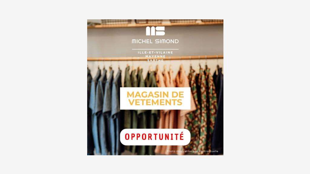 Vente magasin indépendant de vêtements Fougères