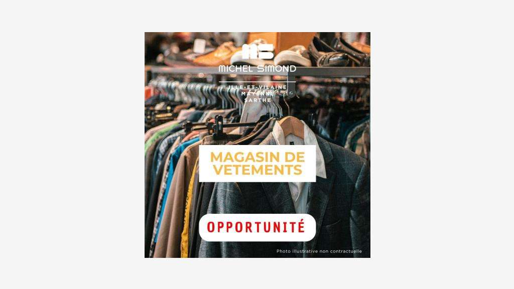 Vente magasin indépendant de vêtements Fougères