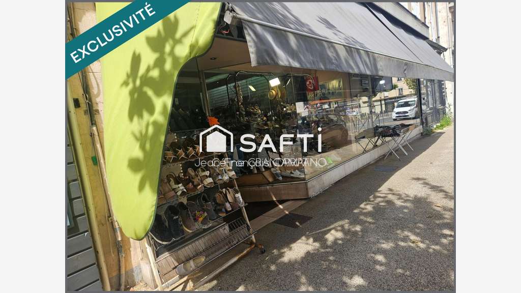 Vente FDC chaussures 50m² Decazeville rue passante