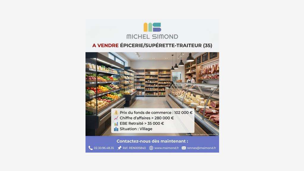 AV épicerie supérette traiteur CA + de 280 000€