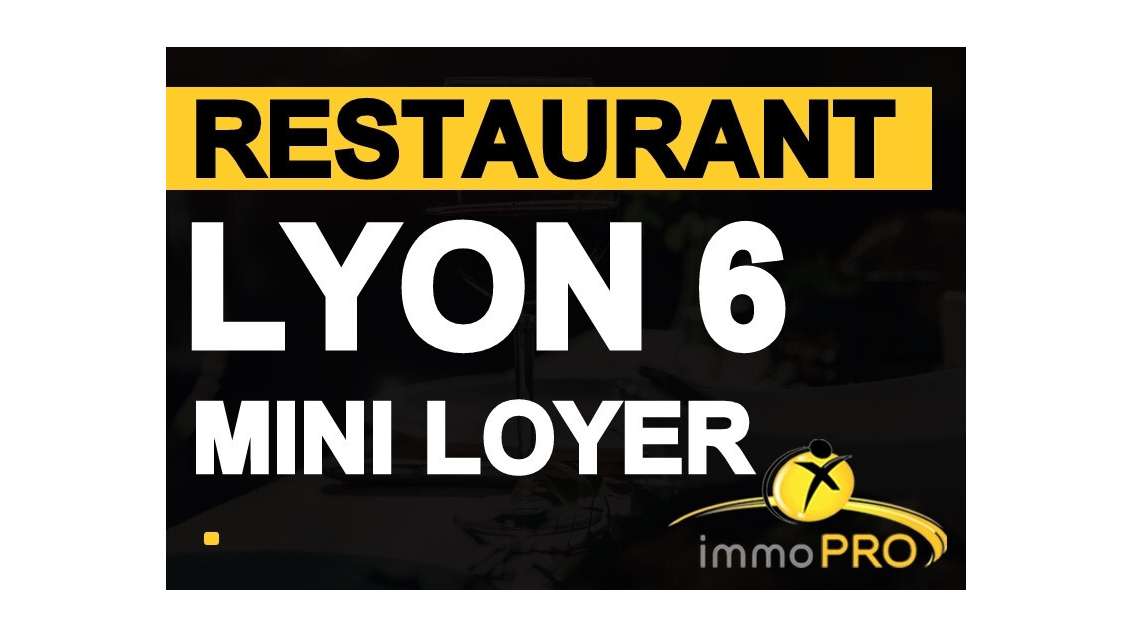 Vente magnifique restaurant à Lyon 69006