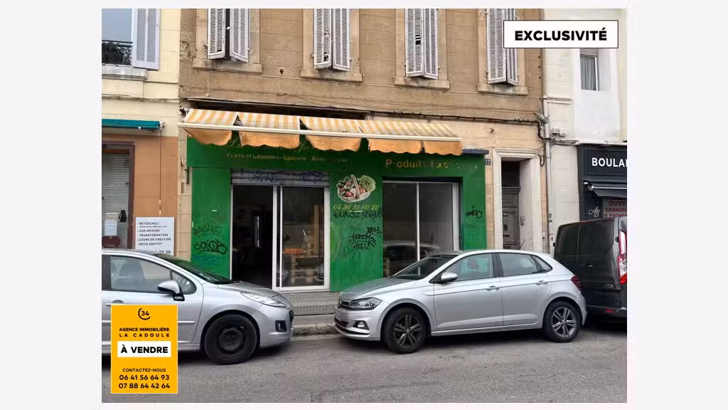 Vente fonds de primeur et à Marseille 7ème