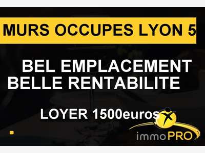 Vend murs occupés 35m² très bien placés à Lyon 5
