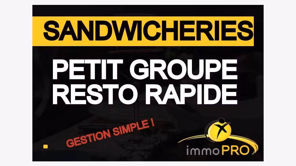 Vente petit groupe de restauration rapide à Lyon