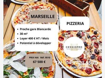 Pizzeria à vendre proche gare Blancarde Marseille
