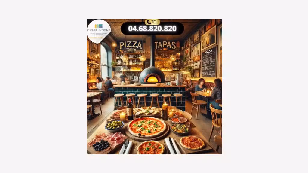 AV pizzeria à emporter sur une avenue passante 66