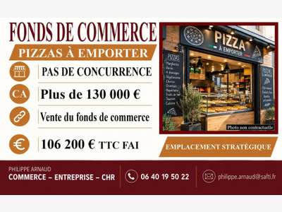 Vente pizzeria à emporter sur Challans