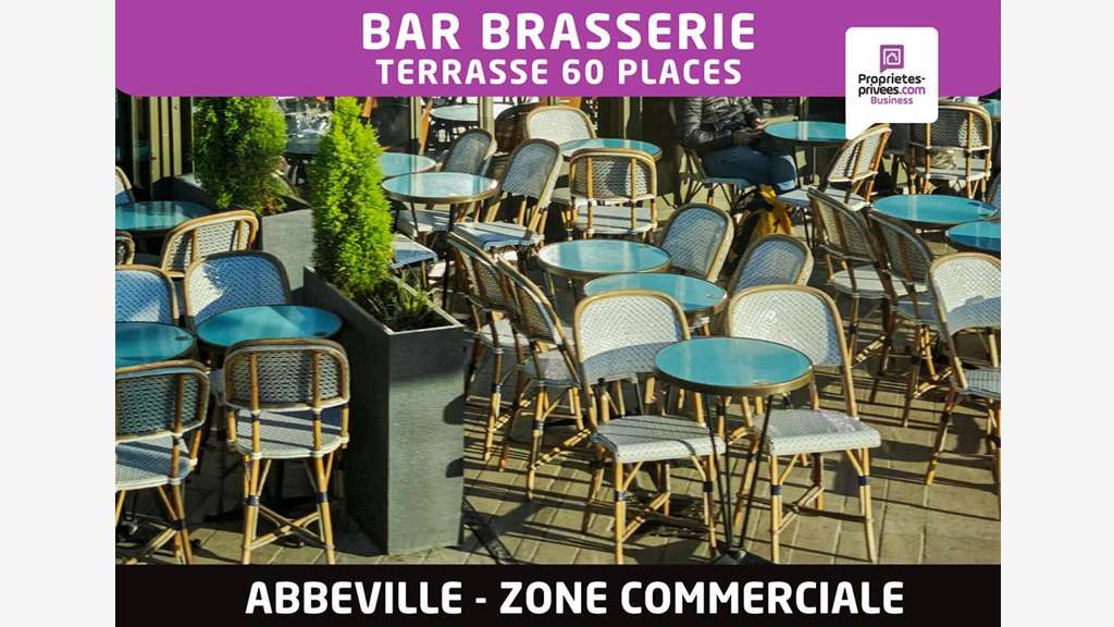 Vente bar brasserie à Abbeville zone commerciale