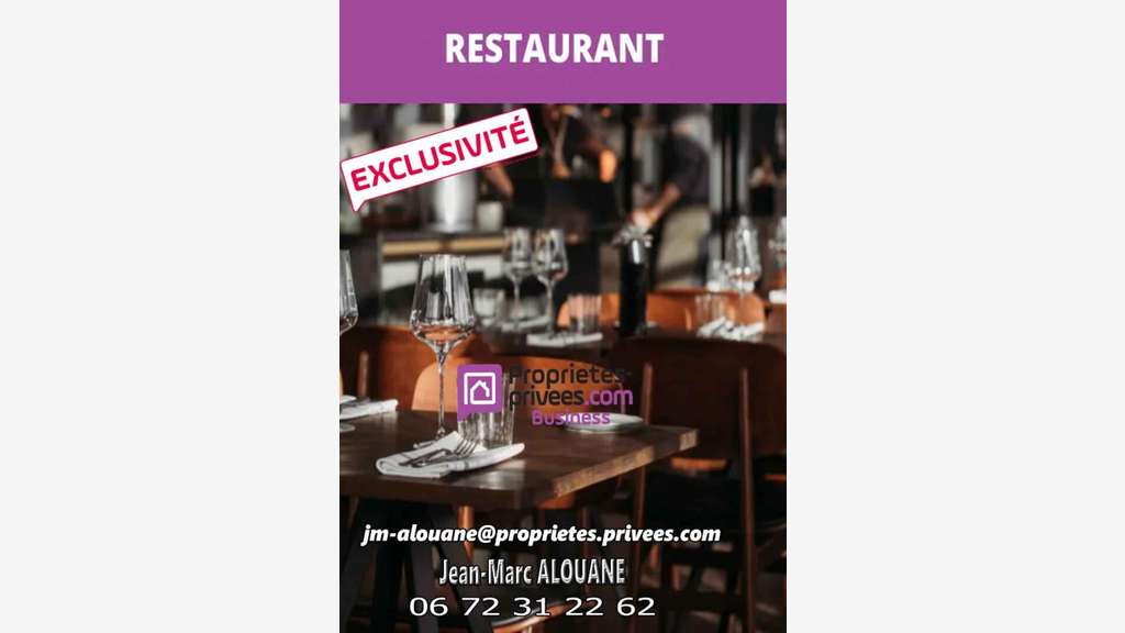 Vente restaurant traditionnel prox plage à Agde
