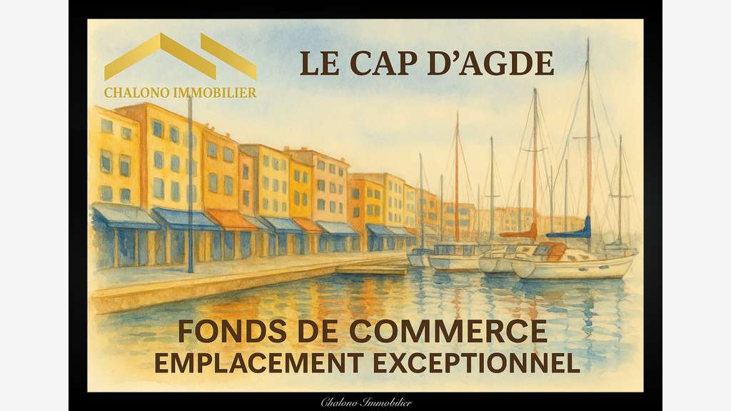 A vendre FDC restaurant au Cap d'Agde centre port