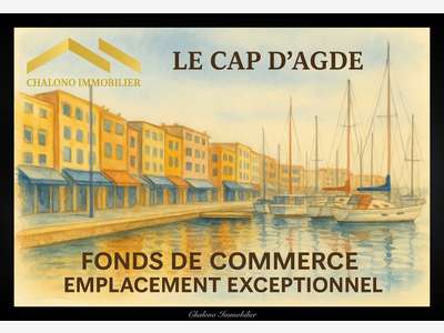 A vendre FDC restaurant au Cap d'Agde centre port