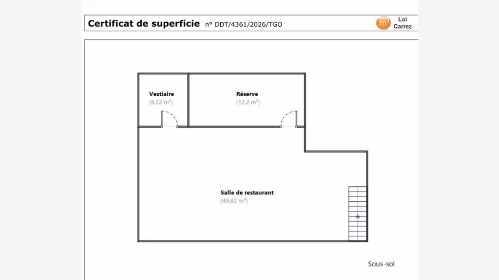 Fonds de commerce de 108m² à vendre à Arcueil (94)