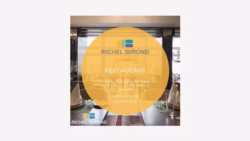 Vente restaurant dans vieux village de Gruissan