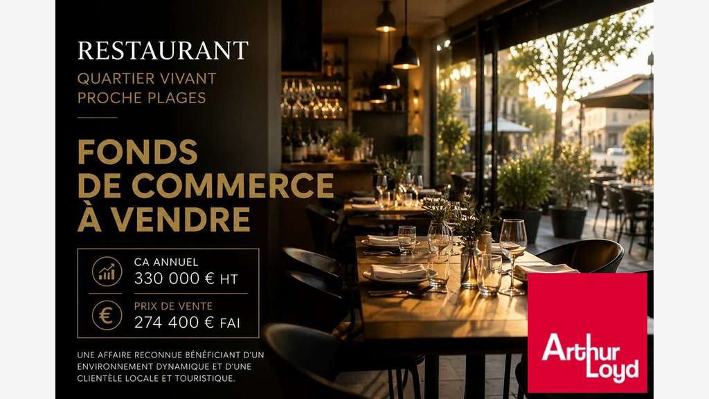Vente restaurant 80m² empl N°1 Biarritz Bibi