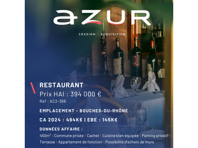 Vente Restaurant à Meyreuil