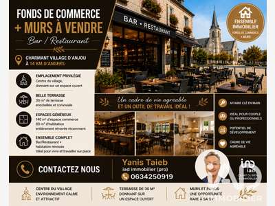 Vente restaurant bar PMU FDJ + murs à Briollay