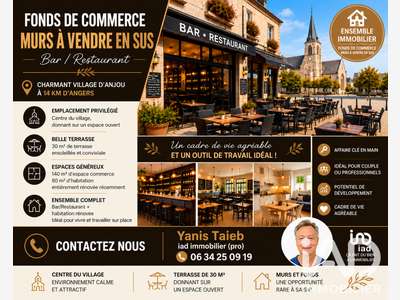 Vente restaurant bar PMU FDJ + murs à Briollay