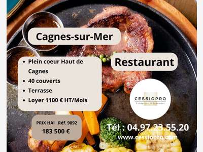 AV restaurant au coeur des hauts de Cagnes sur Mer