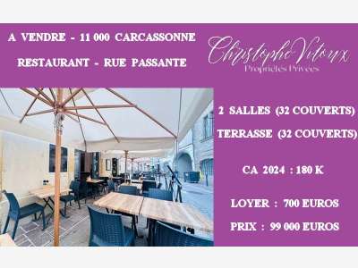 Vente restaurant avec terrasse à Carcassonne