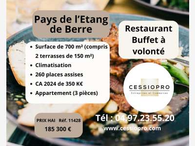 Vente restaurant buffet à volonté à Châteauneuf