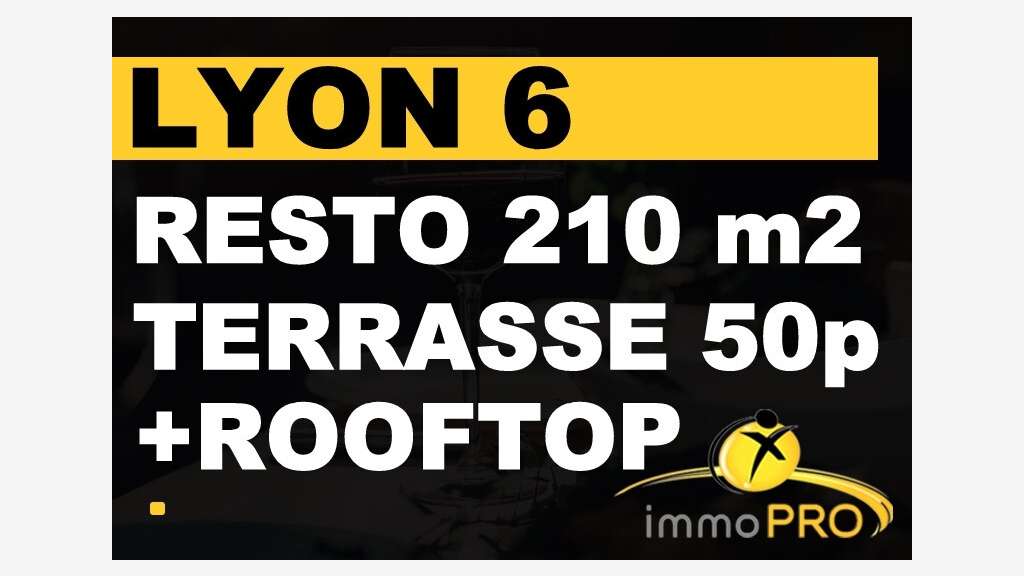 Vente restaurant sur site exceptionnel à Lyon