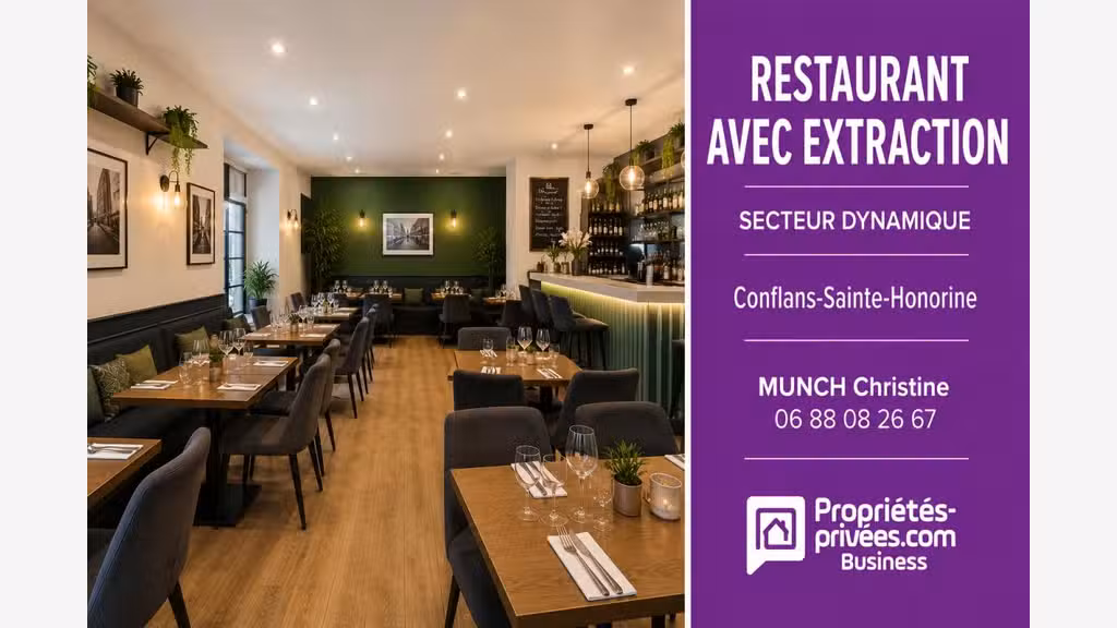 Vente restaurant de 130m² à Conflans Ste Honorine